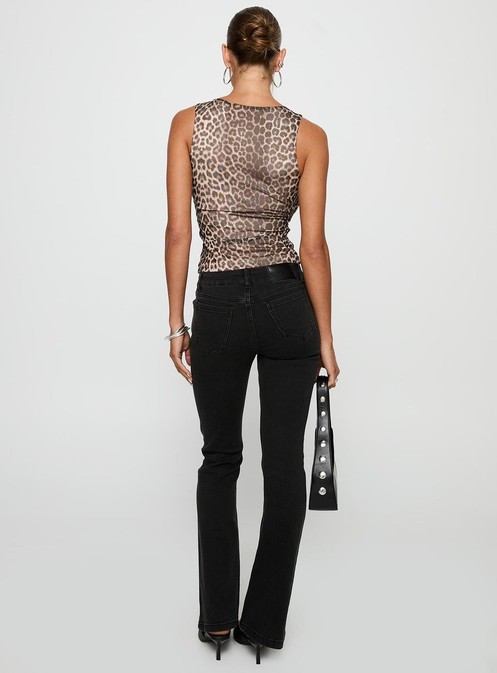 Bethany Low Rise Bootleg Jeans Washed Black