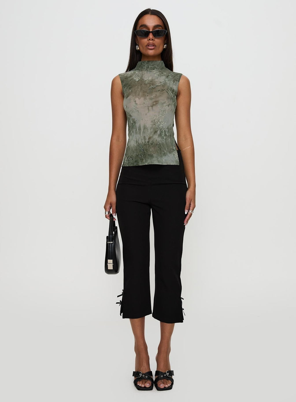 Nights All Alone High Neck Top Multi