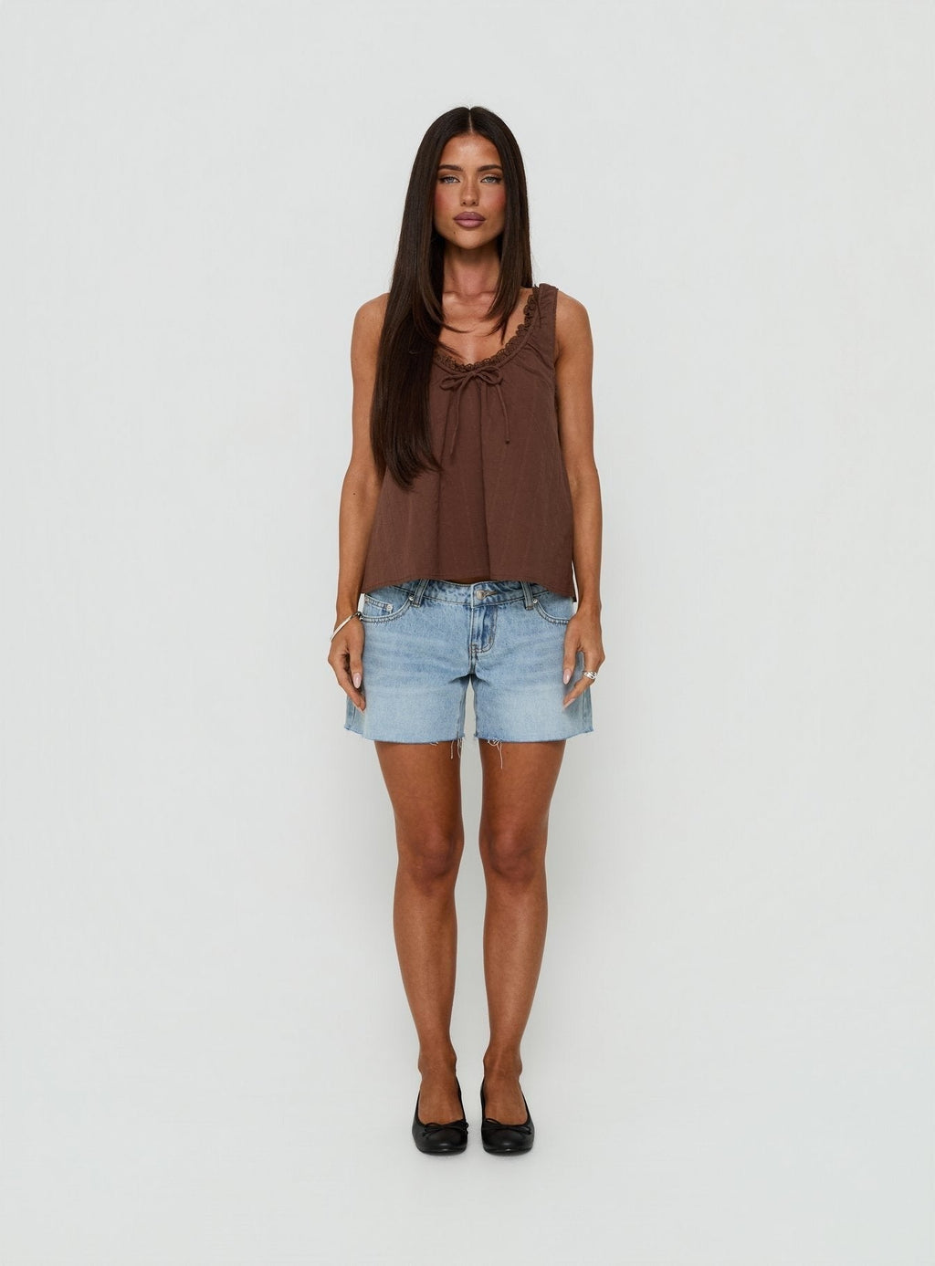 Antiquity Babydoll Top Chocolate