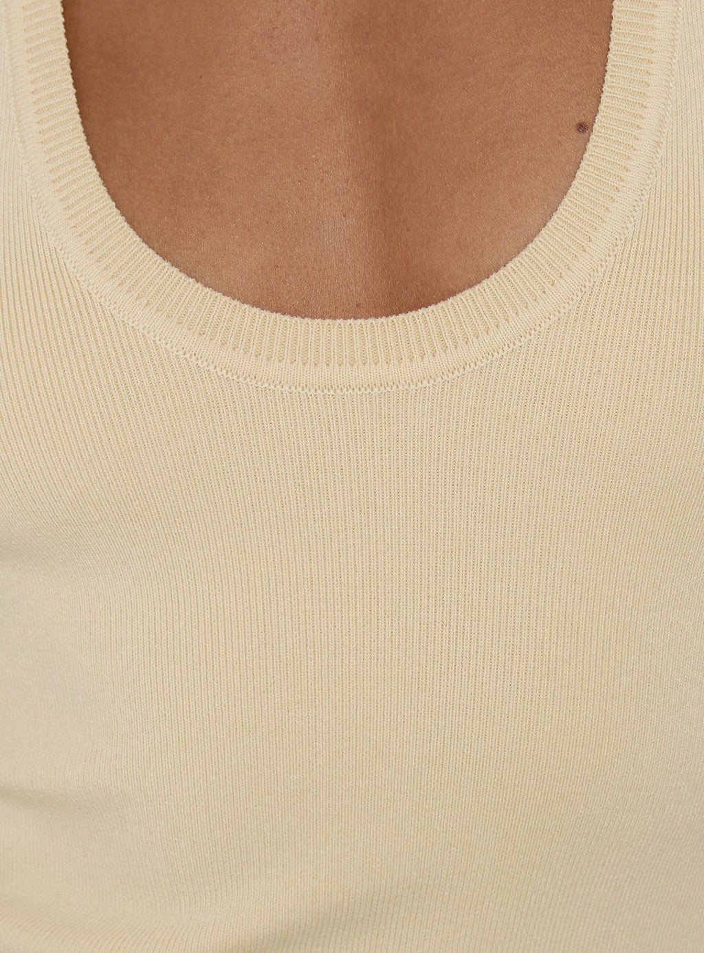 Solanah Knit Tank Top Lemon