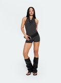 Vidora Cowl Neck Playsuit Slate