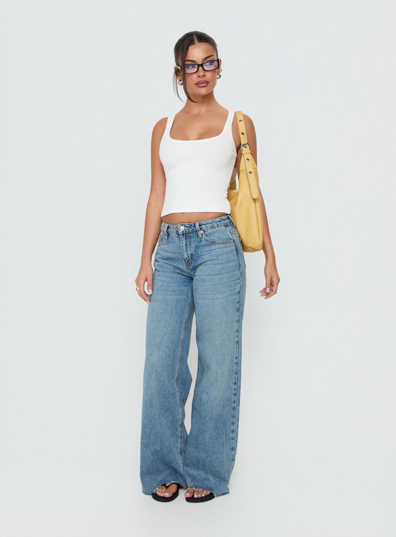 Darla Low Rise Straight Leg Jean Vintage Light Blue