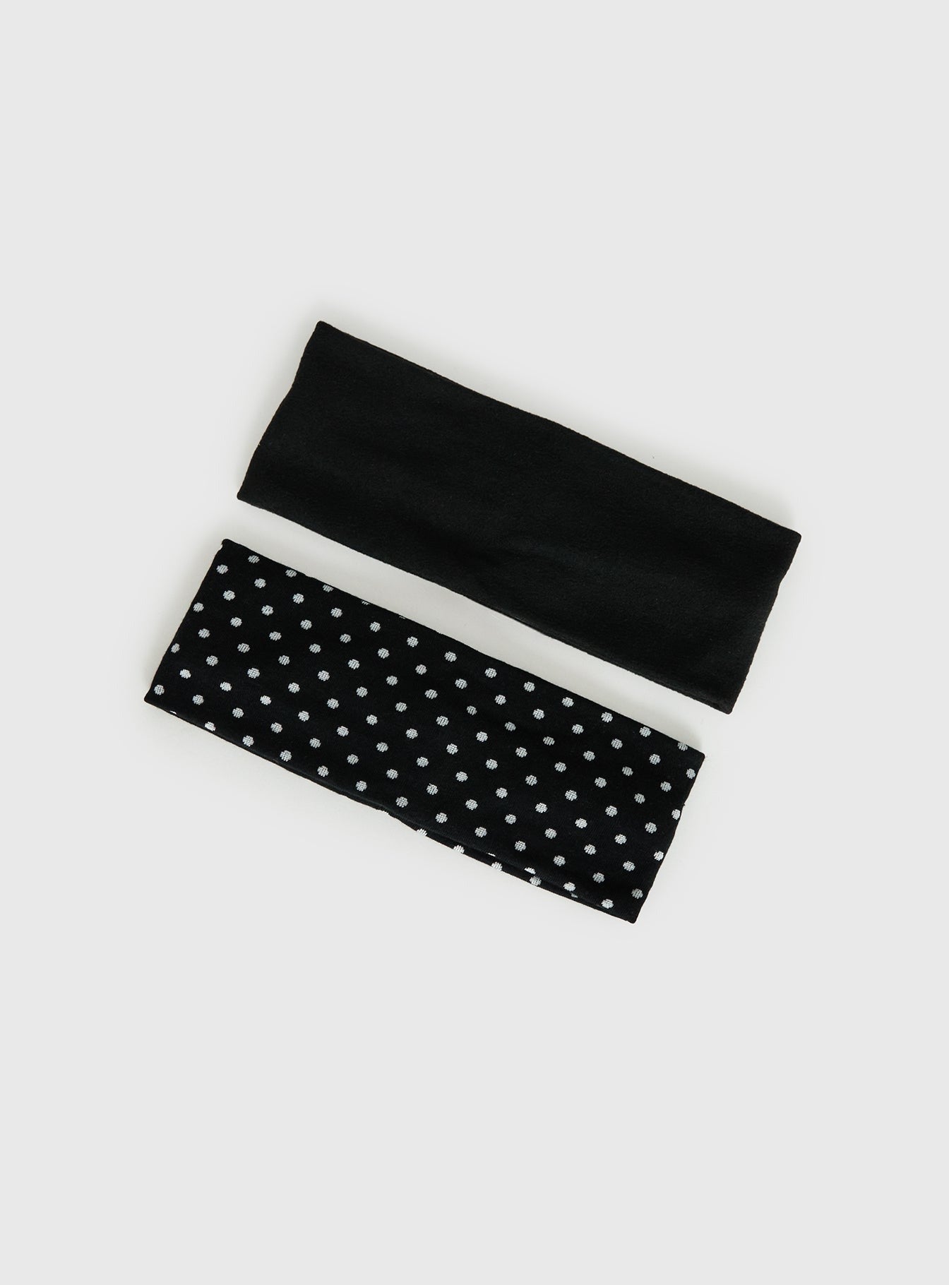 The Juney Headband Pack Black Polka Dot