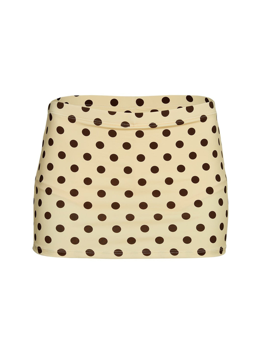 Tenya Swim Skort Yellow / Brown Polka Dot