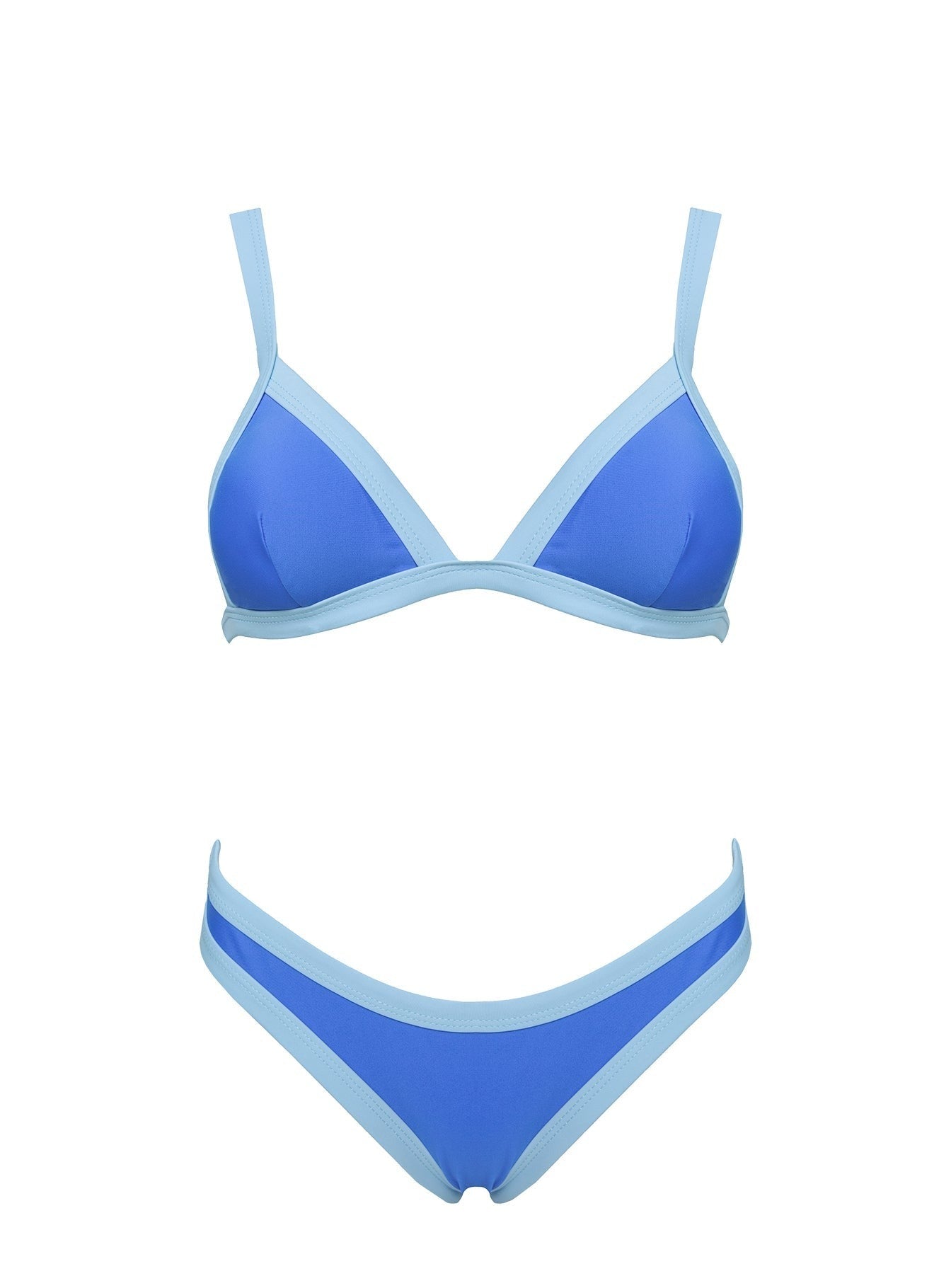 Amiri Contrast High Side Bikini Bottoms Blue