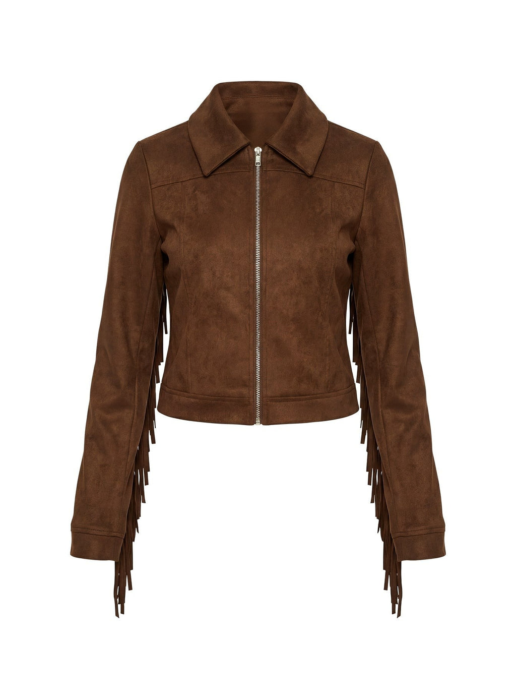 Dakohda Fringe Jacket Chocolate Brown