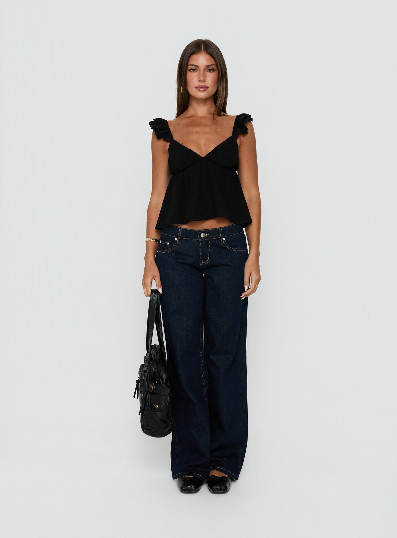 On A Date Top Black