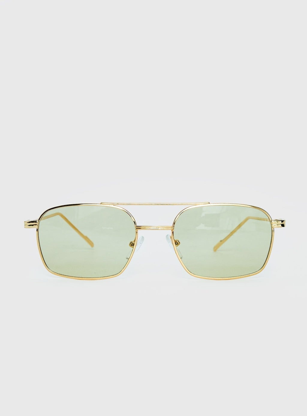 For The Plot Aviator Sunglasses Gold / Light Yellow