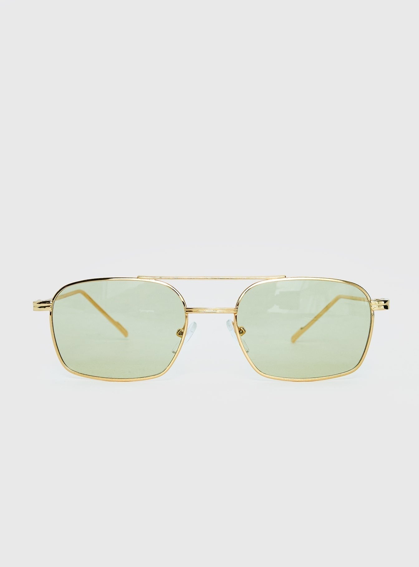 For The Plot Aviator Sunglasses Gold / Light Yellow