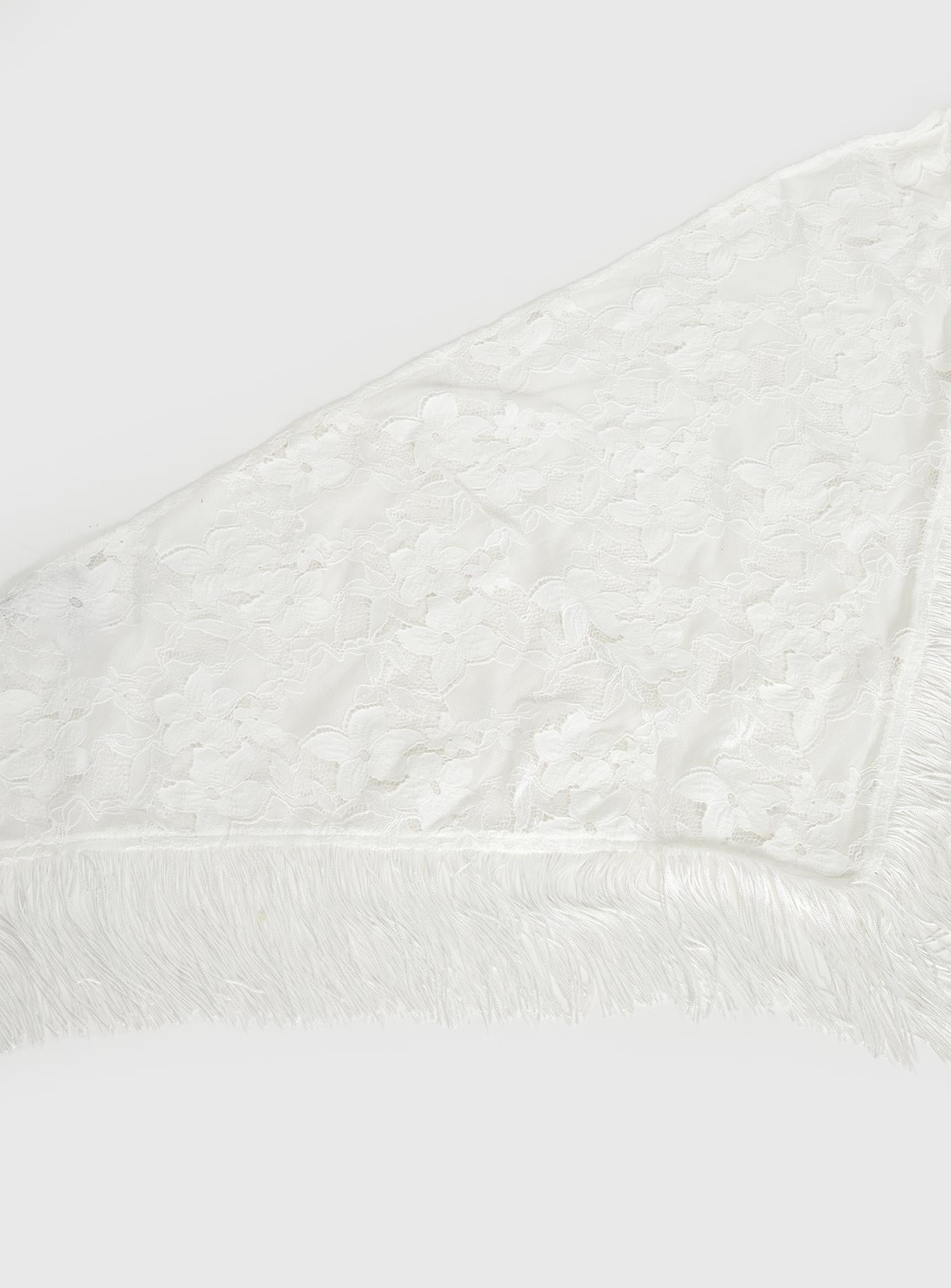 Elizebeth Tie Waist Tassel Belt White