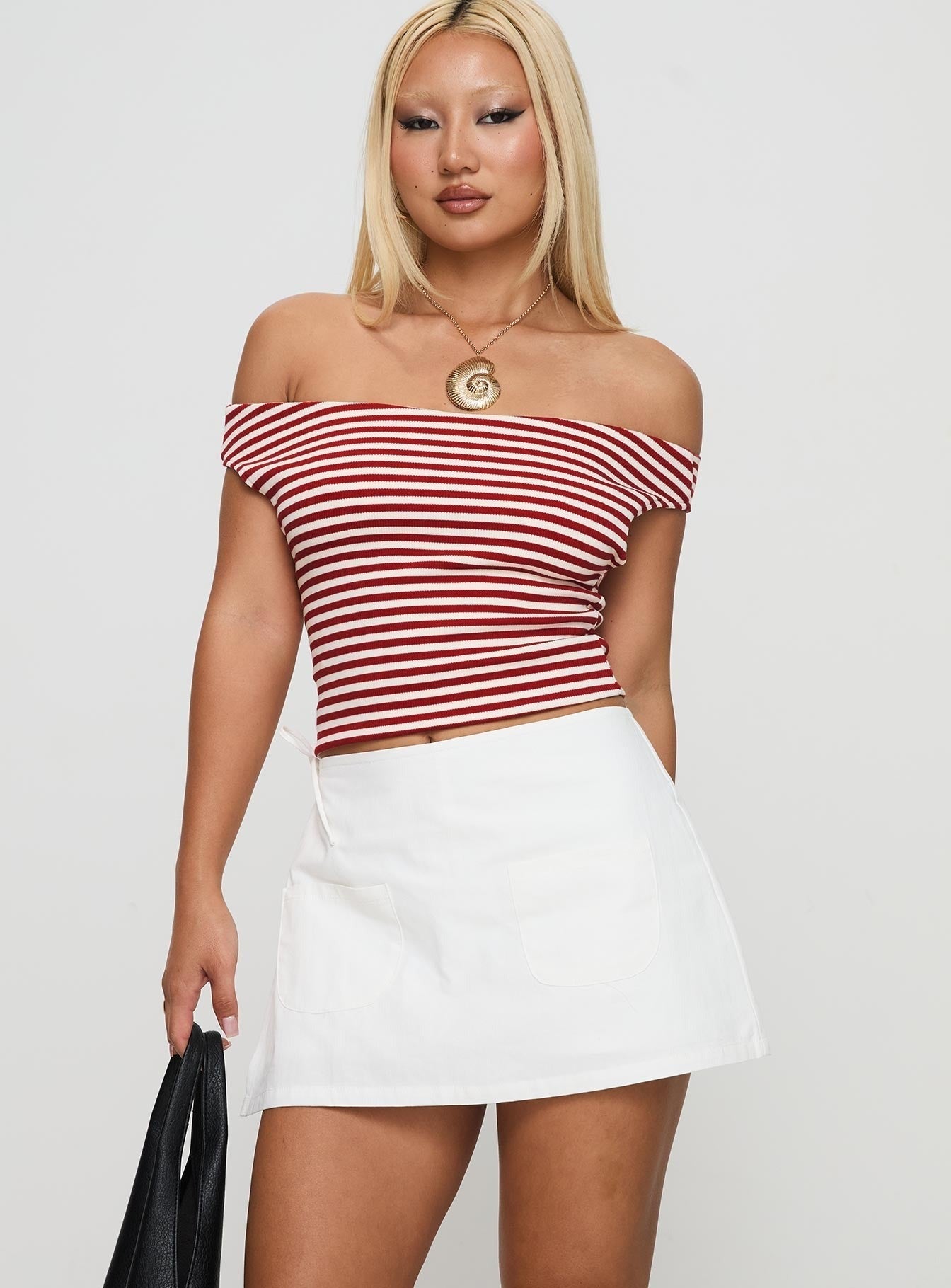 Gigi Wrap Skort White Petite