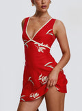 Juli Mini Dress Red Floral