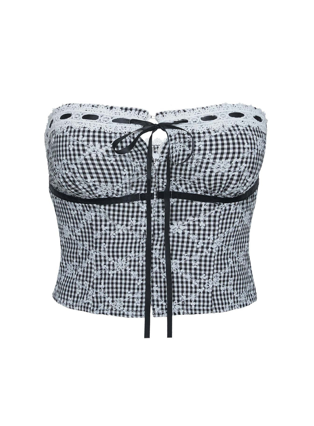 Dill Strapless Top Black