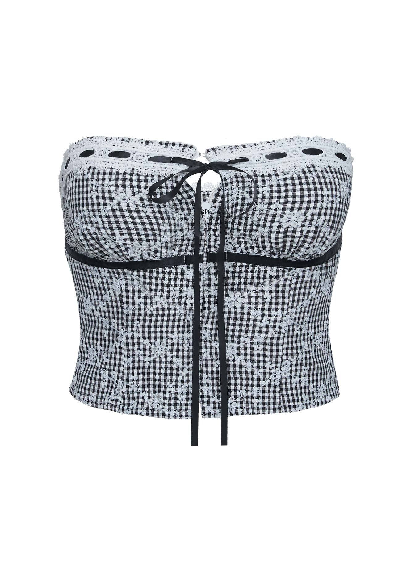 Dill Strapless Top Black