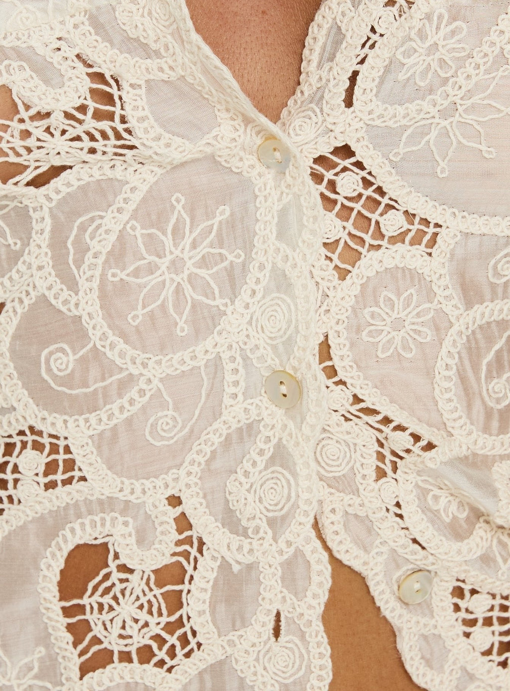 Arianna Woven Button Up Vest Top Cream