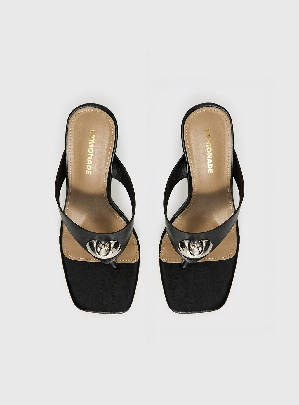 Gifted Thong Heels Black