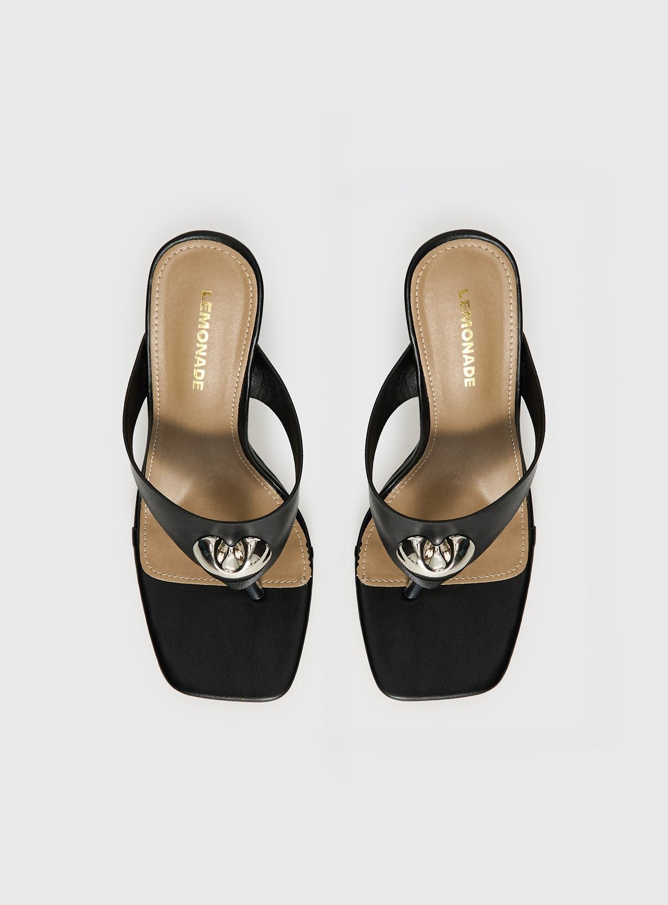 Gifted Thong Heels Black
