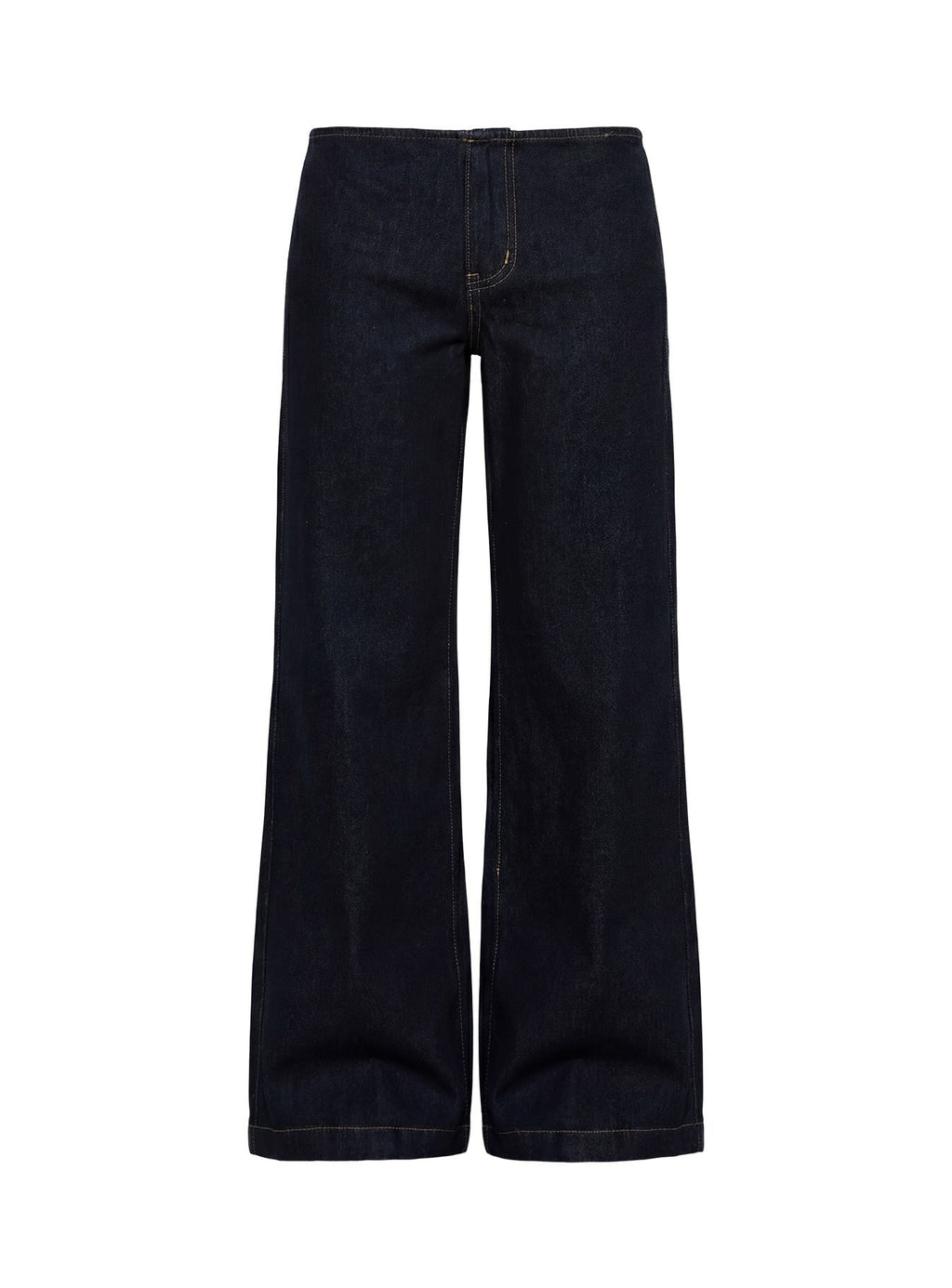 Buenos No Waist Low Rise Straight Leg Jeans Raw Denim