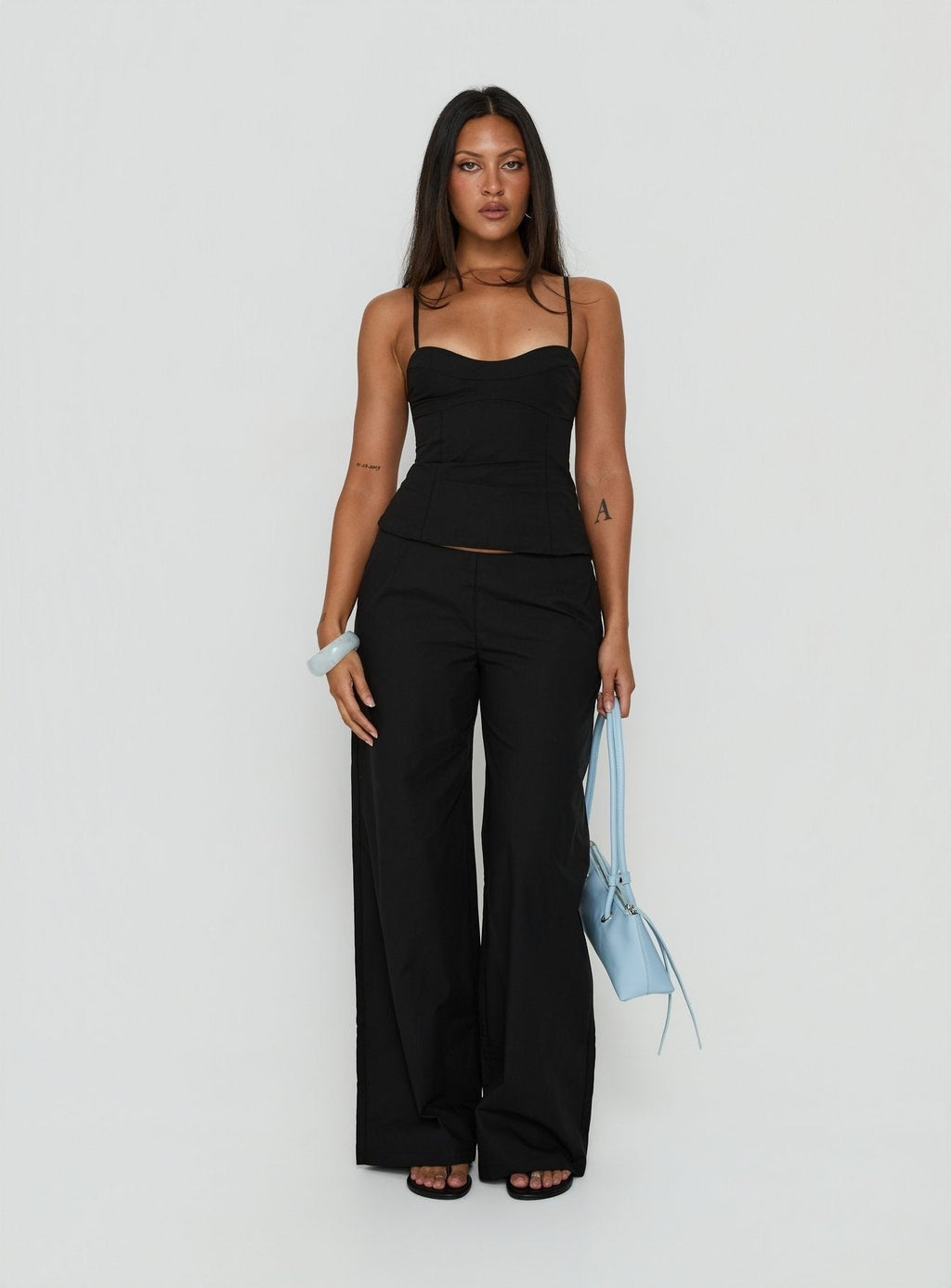 Kierstyn Corset Set Black