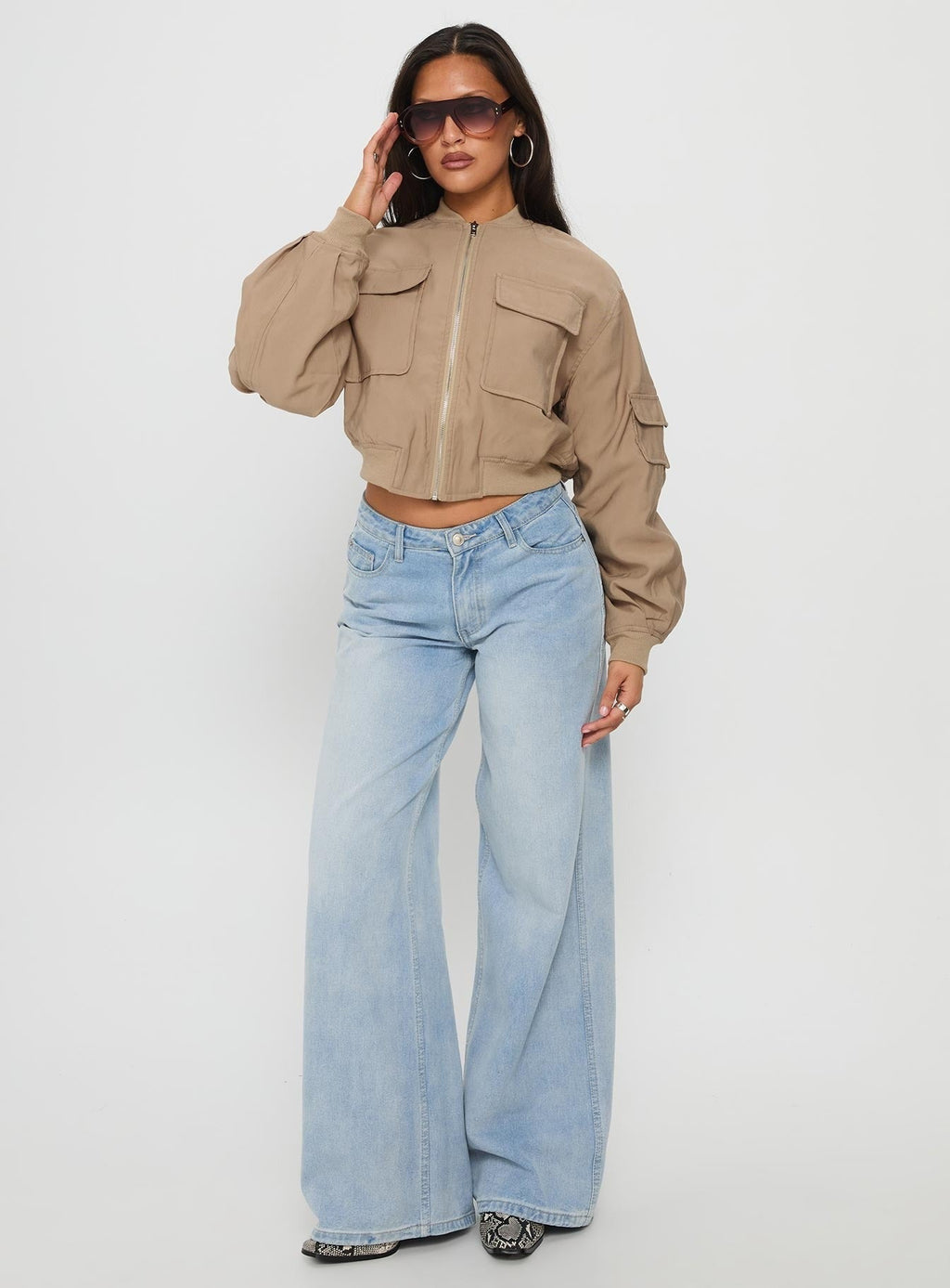 Treyson Pocket Front Jacket Beige