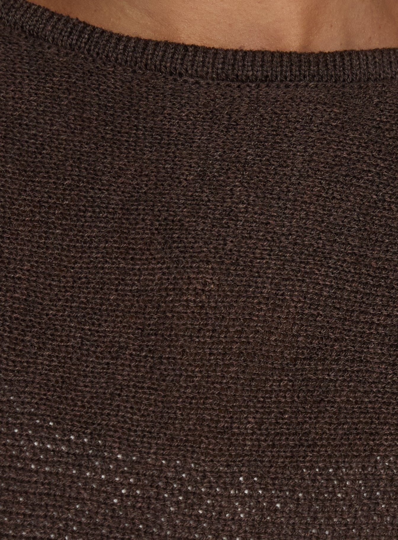 Elvidia Batwing Knit Sweater Brown