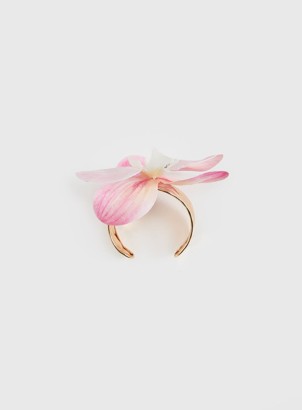 Fantasy Floral Arm Cuff Gold / Pink