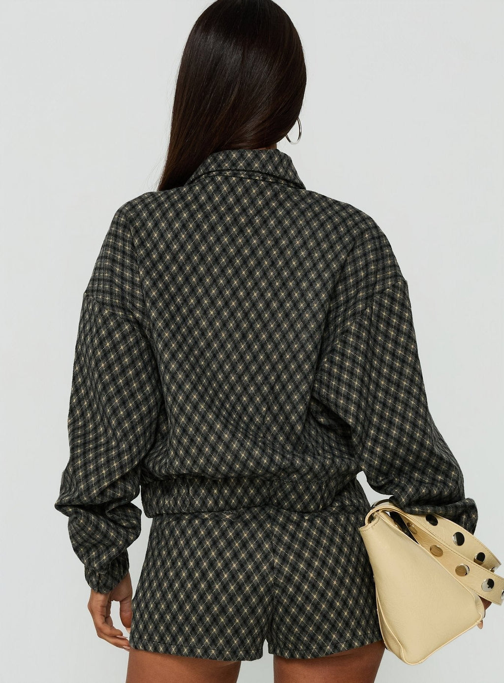 Vanya Collared Jacket Multi Check