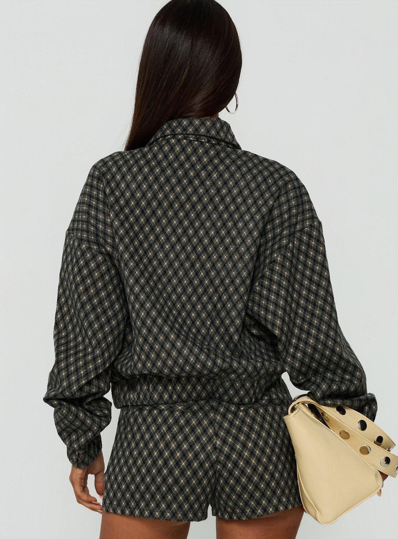 Vanya Collared Jacket Multi Check