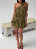 Sunnee Eyelet Detail Romper Green
