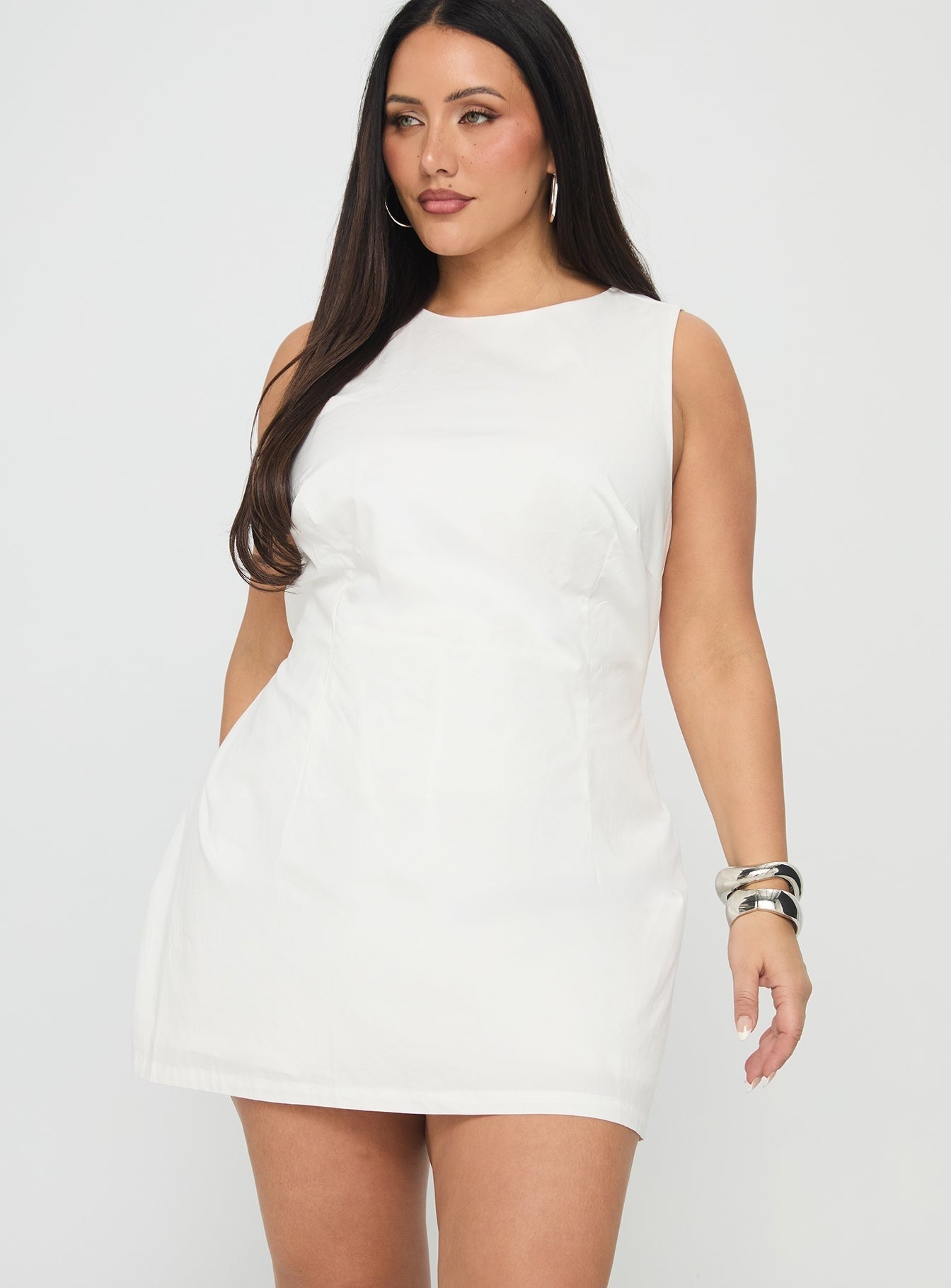 Yumiko Romper White Curve