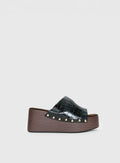 Therapy Imani Platform Sandals Black