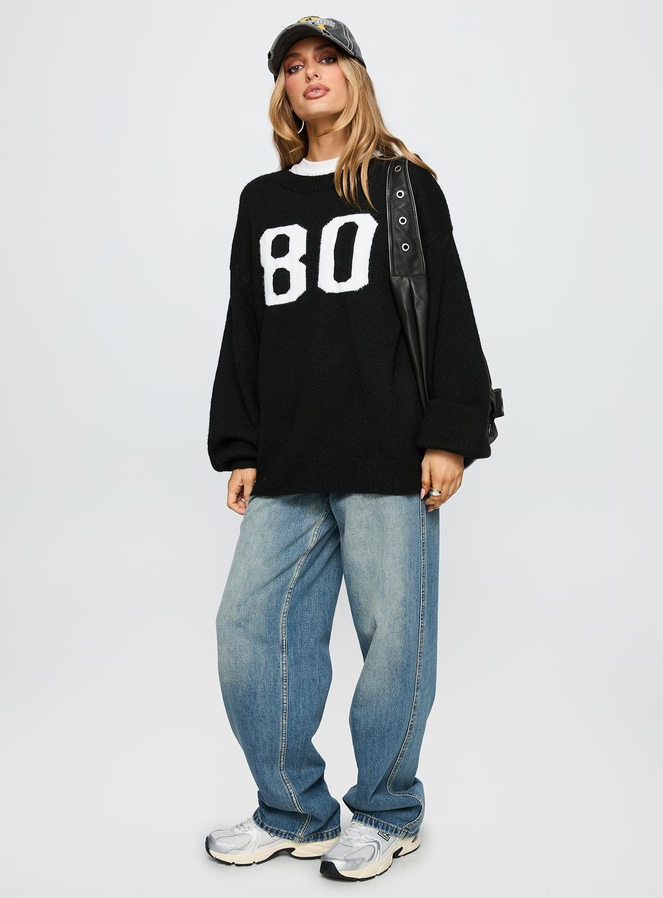 In Control Knit Jumper Black
