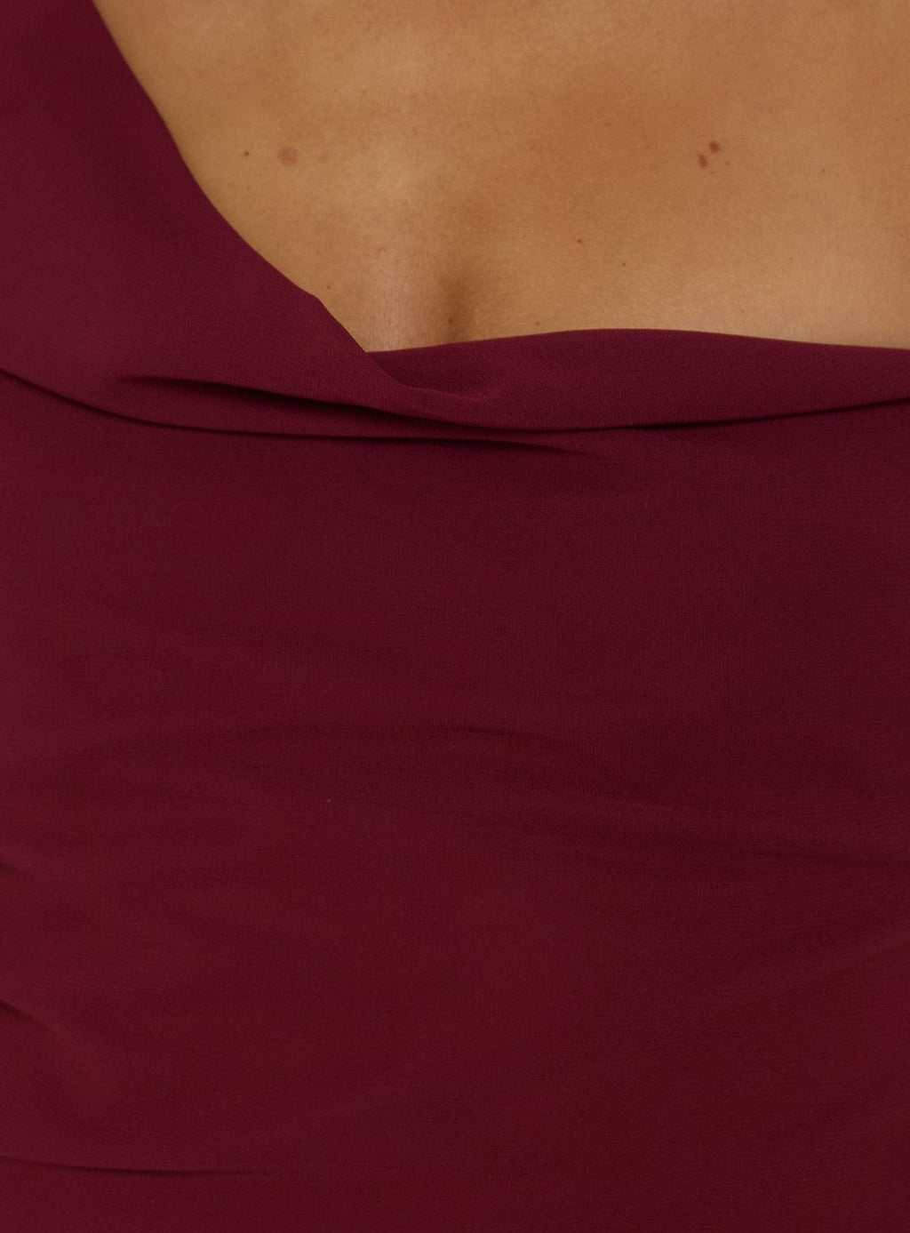 Laurisa Draped Maxi Dress Wine
