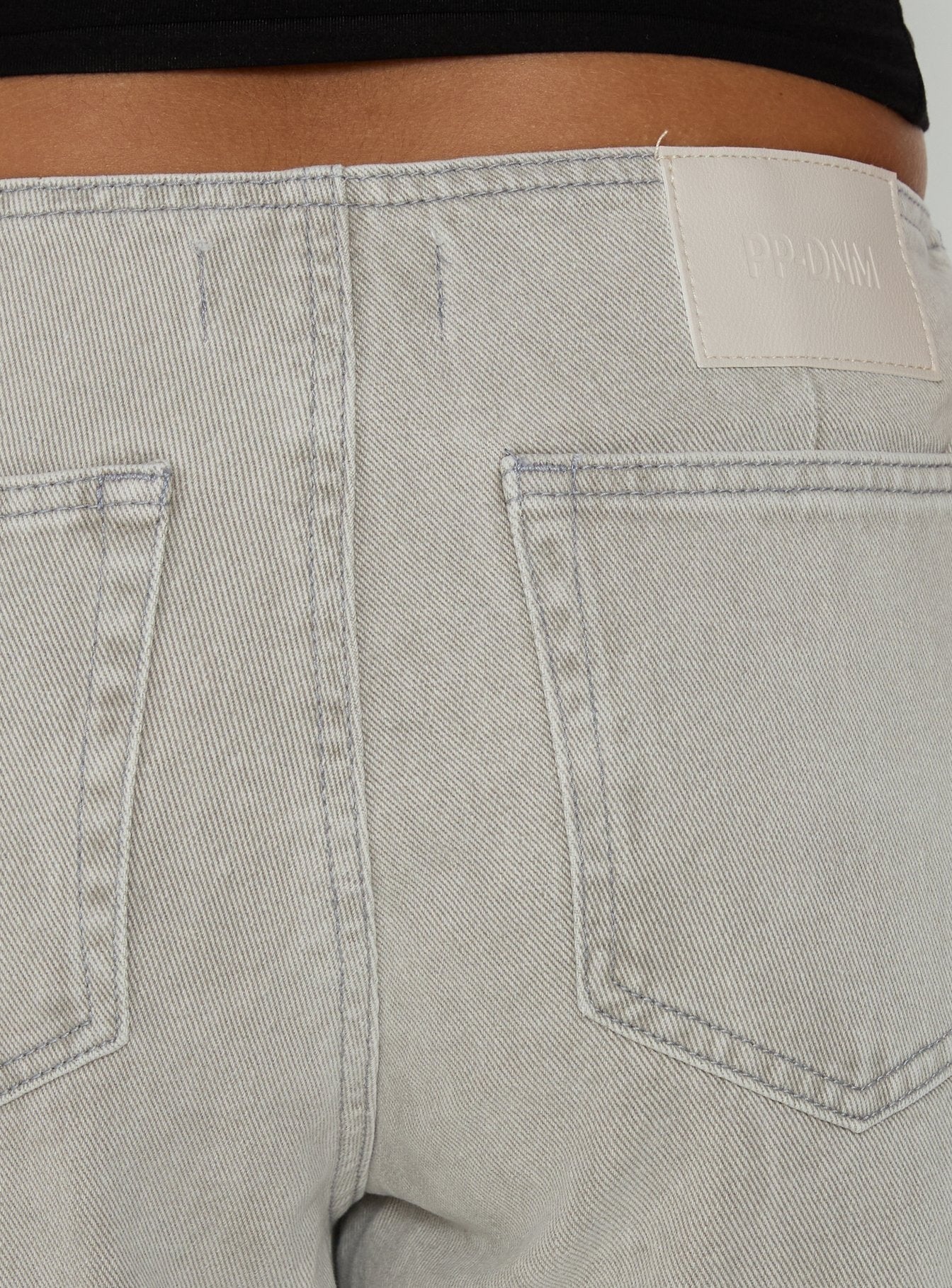 Slow Ride Mid Rise Bootleg Belted Jeans Desert Grey