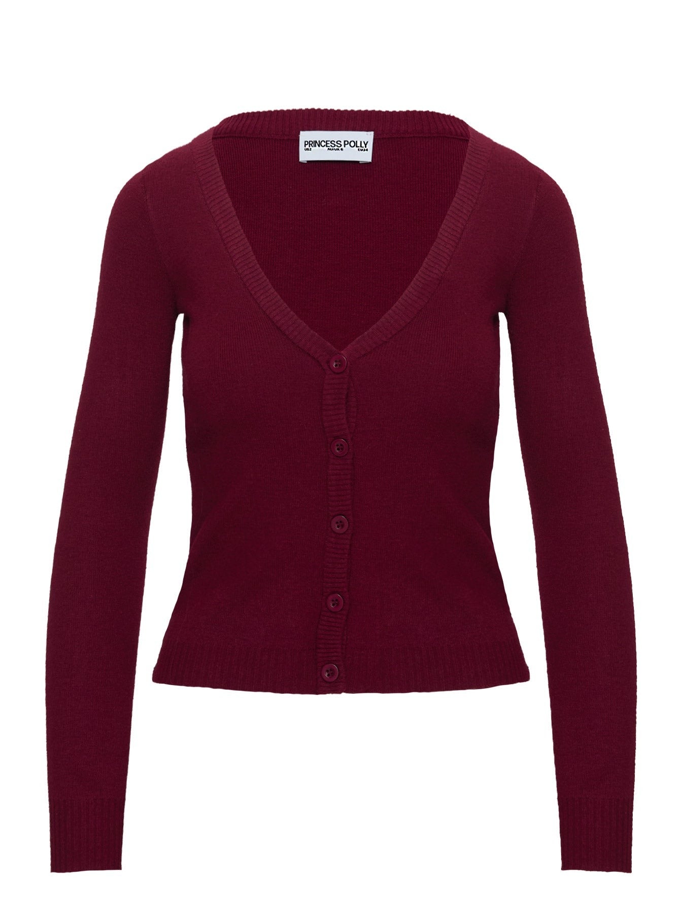 York Cardigan Cherry Red