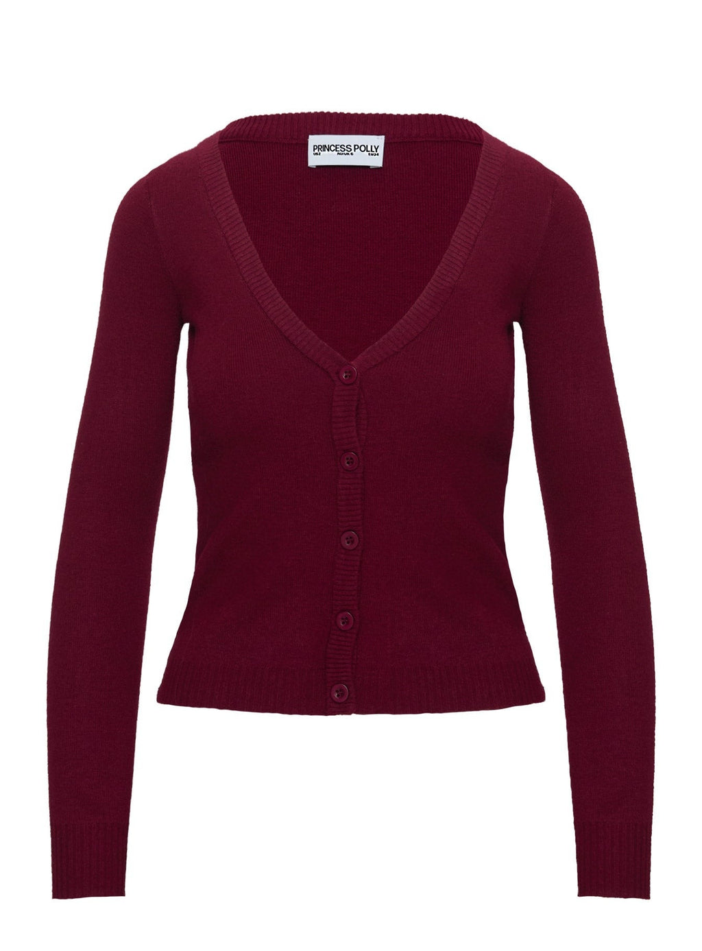 York Cardigan Cherry Red