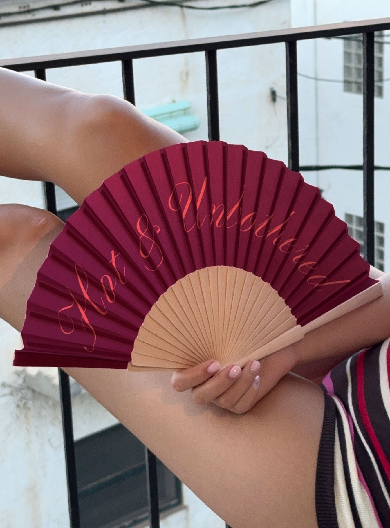 Hot & Unbothered Fan Pink