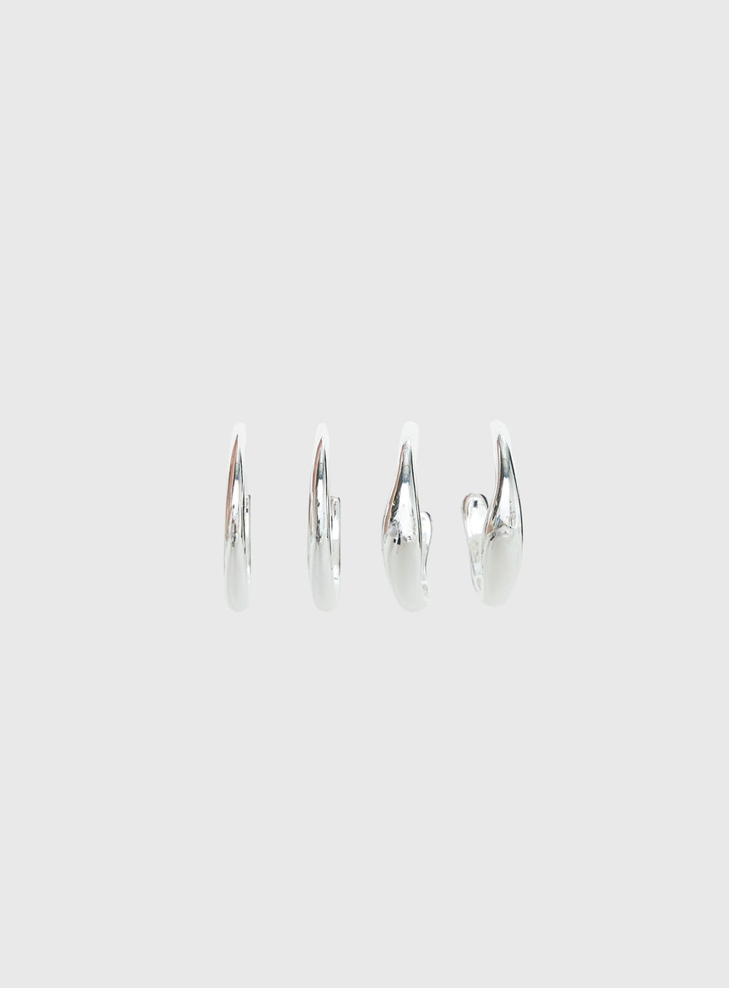 Lahna Hoop Earring Pack Silver