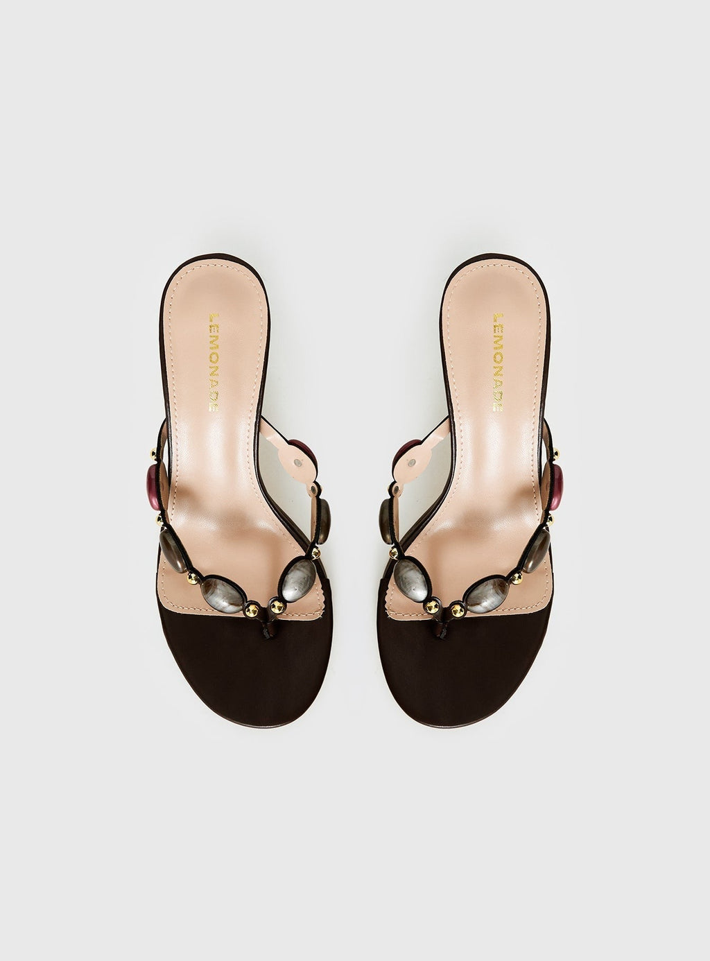Nina Bead Heels Chocolate