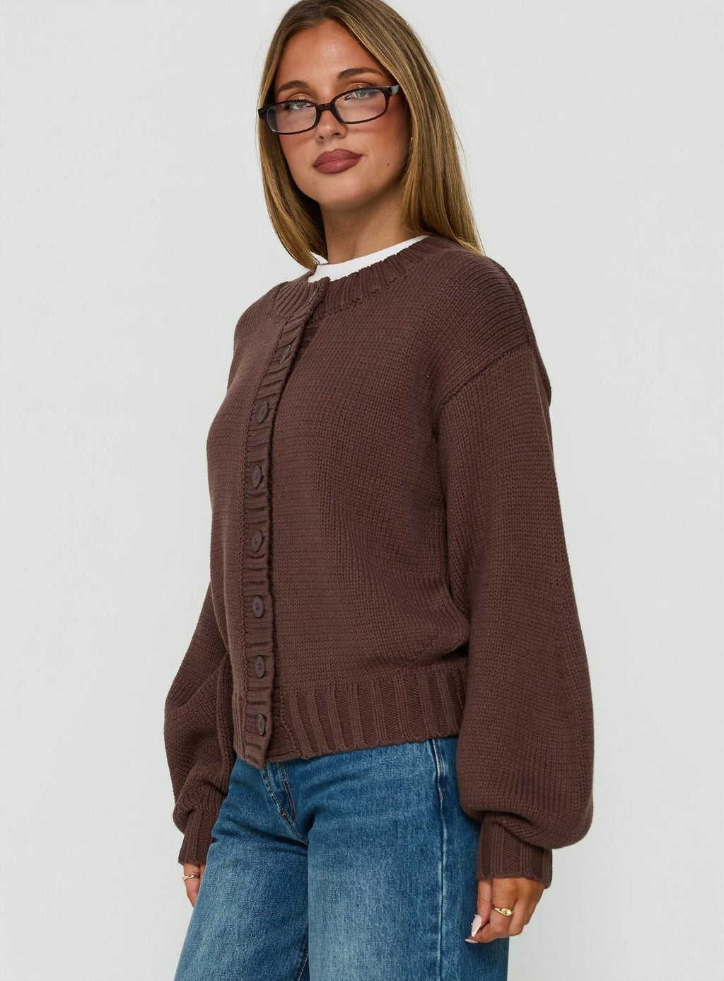Edern Cardigan Chocolate