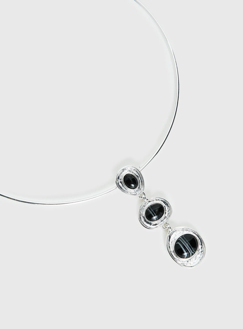 Fever Dream Pendant Necklace Silver / Black
