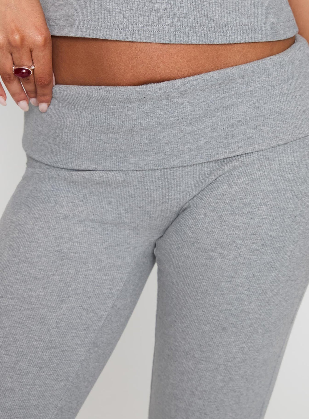 Truth Be Told Straight Leg Pant Grey Marle