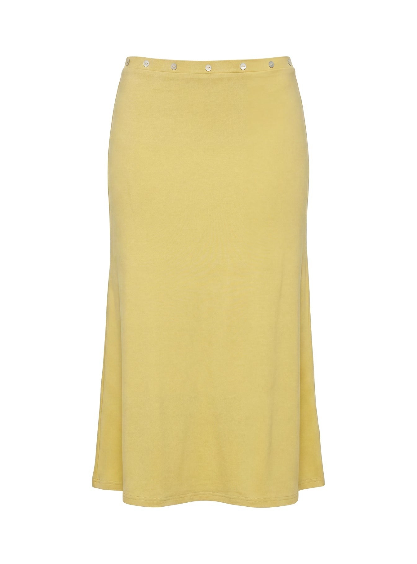 Esperia Button Midi Skirt Green
