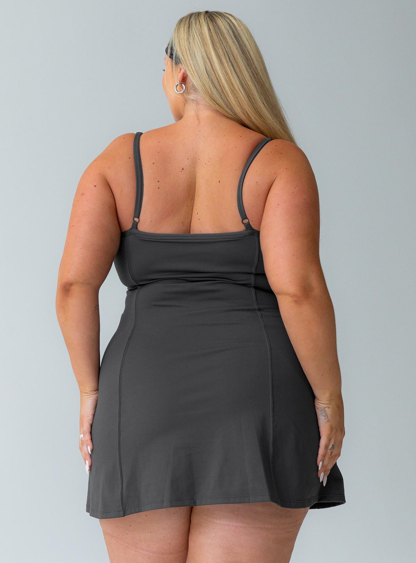 Ambition Activewear Romper Grey Curve