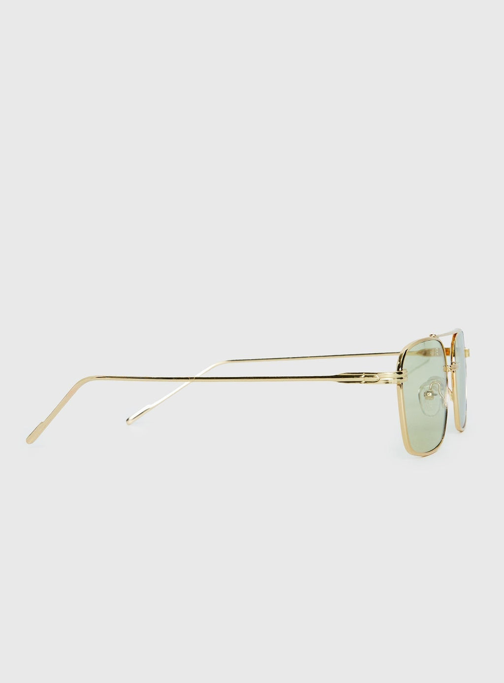 For The Plot Aviator Sunglasses Gold / Light Yellow
