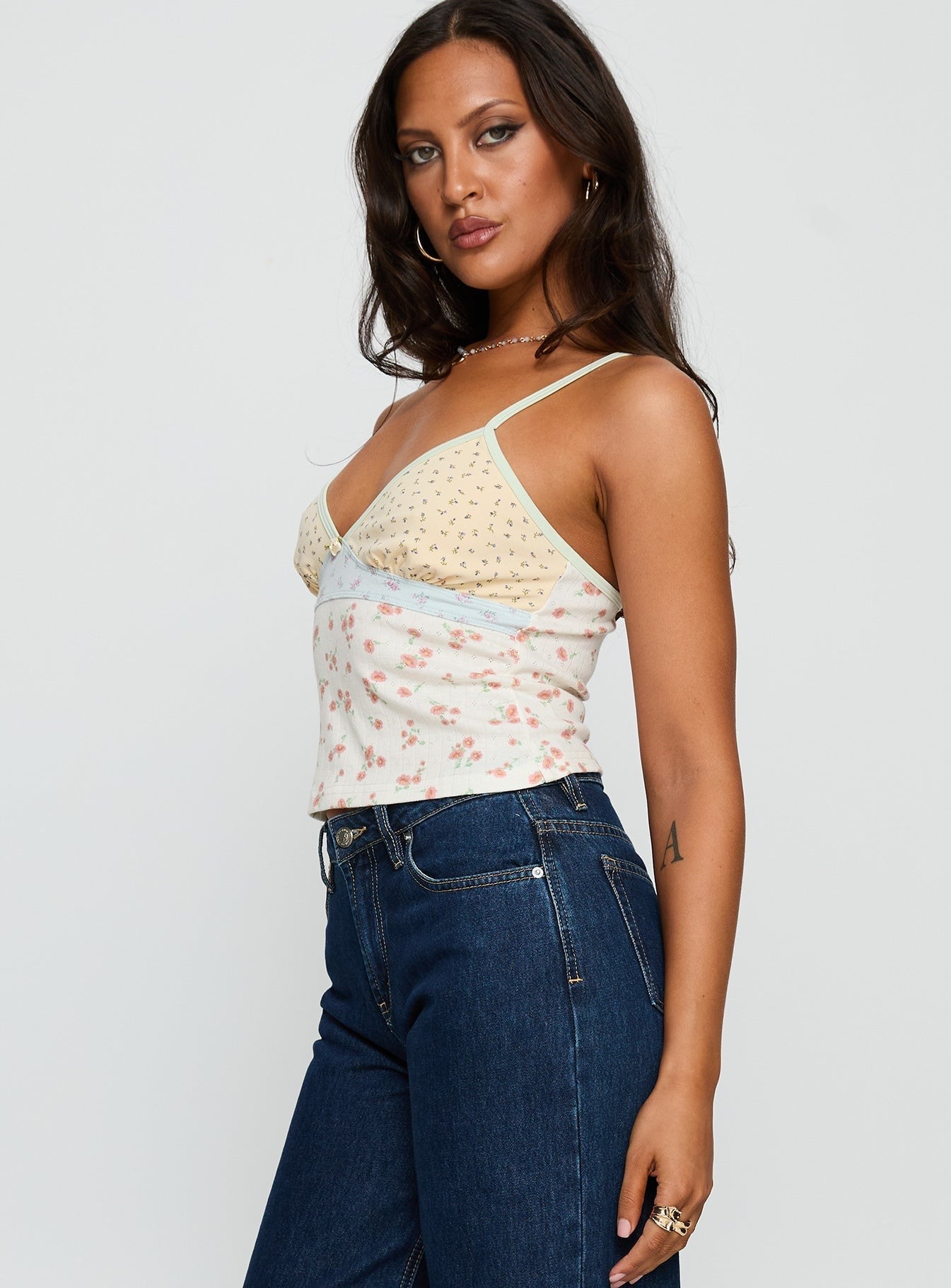 Talene Patchwork Cami Top Multi