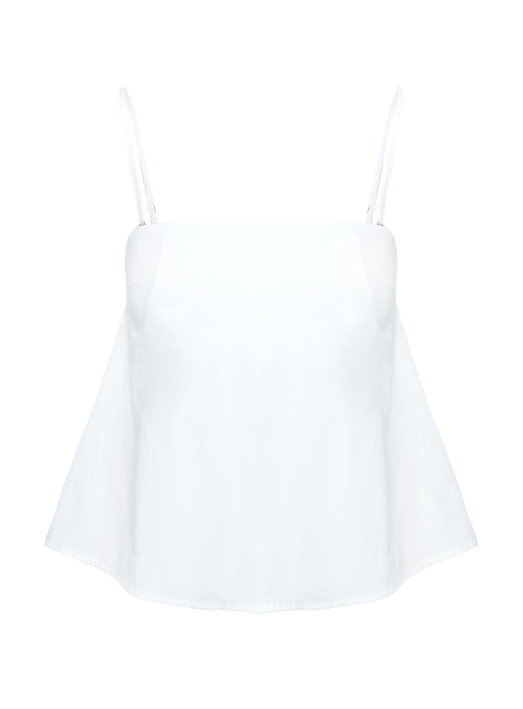 Trapeze Strapless Top White