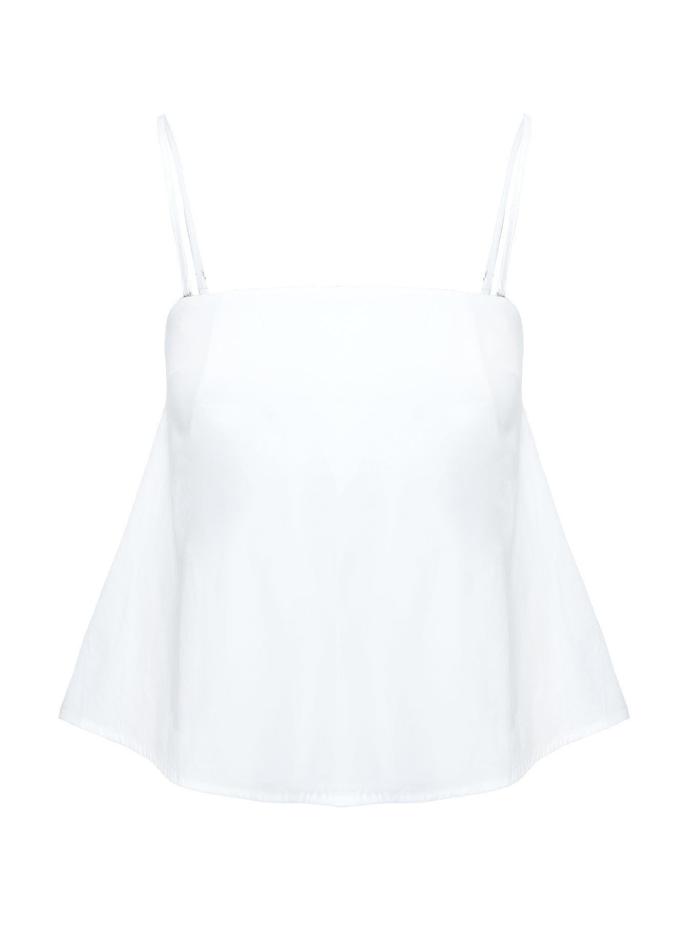 Trapeze Strapless Top White