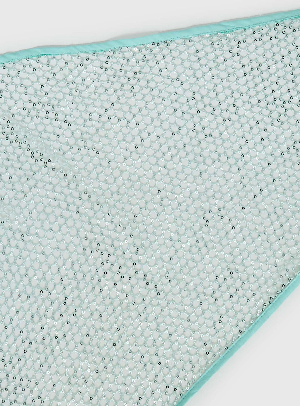 Wild Guess Sequin Netted Sarong Aqua