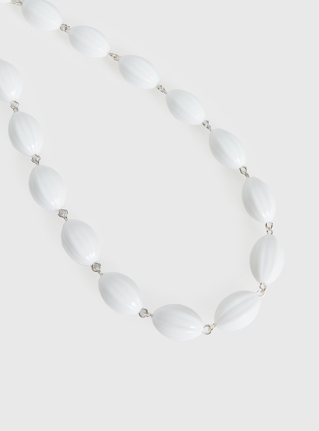 Liviya Beaded Necklace White